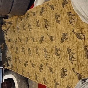 Animal Print Fabric with Giraffes, Zebras, Elephants Fabric Yards Scrap panel